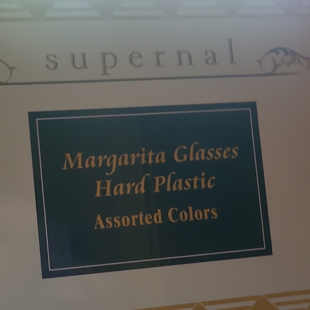Two Boxes Of Supernal Margarita Glasses in Assorted Colors